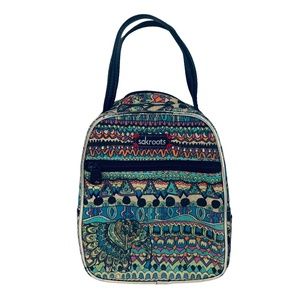 SAKROOTS Insulated LUNCH BAG Tote-PEACE Collection 9x7 7/8